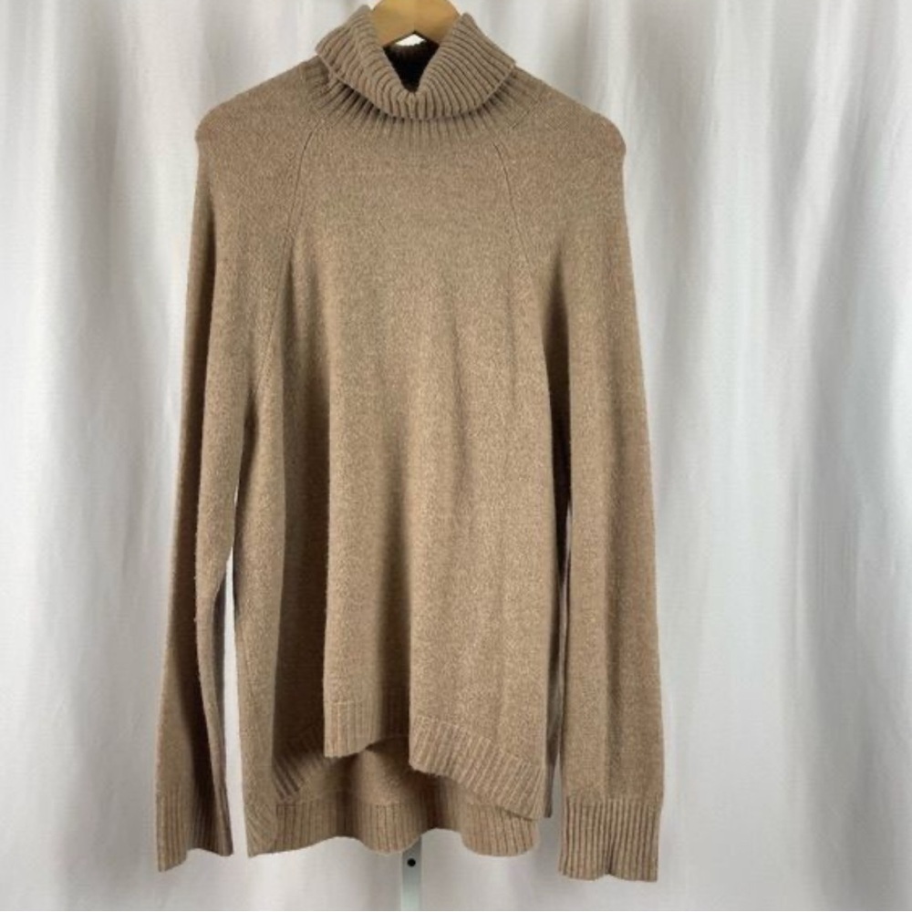 J. Crew Classic Tan Turtleneck Sweater